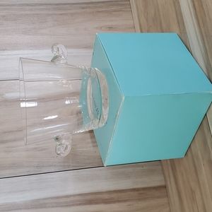 Tiffany & Co Glass Ice Bucket, With Original Box
